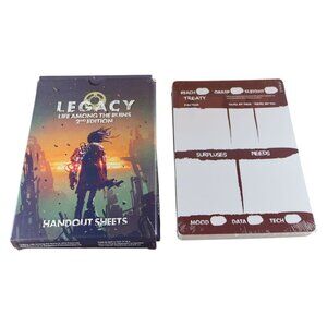 Legacy: Life Among The Ruins 2nd Edition Handout Sheets Box Set By Modiphius
